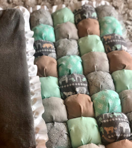 Neutral Safari Bubble Quilt