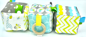 3.5” Safari Sensory Fabric Block Set