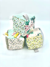 Load image into Gallery viewer, 3.5” Floral Sensory Fabric Block Set
