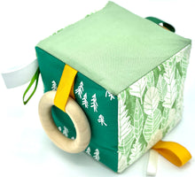 Load image into Gallery viewer, 5&quot; Leafy Green Sensory Fabric Block
