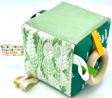 Load image into Gallery viewer, 5&quot; Leafy Green Sensory Fabric Block
